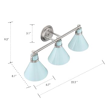 ゆゆ Zeyu Bathroom Vanity Light Fixtures 3-Light, Modern Bathroom
